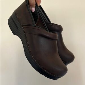 Dansko Women’s Brown Leather Clogs